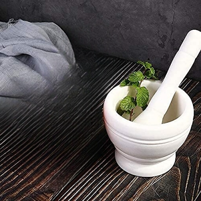 Mortier cuisine - ResinMortar&Pestle™ - Blanc