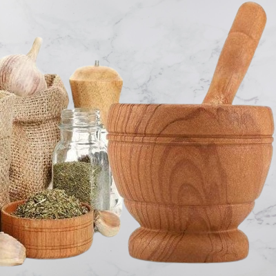Mortier cuisine - ResinMortar&Pestle™ - Marron foncé
