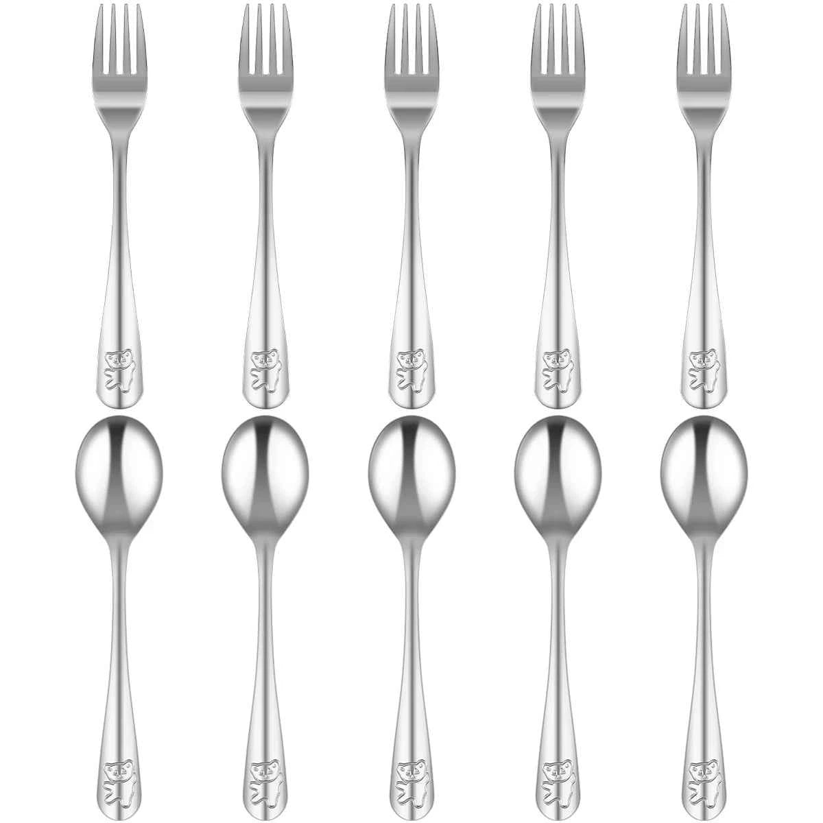 Couverts en acier inoxydable pour enfants - Motifs dinosaures