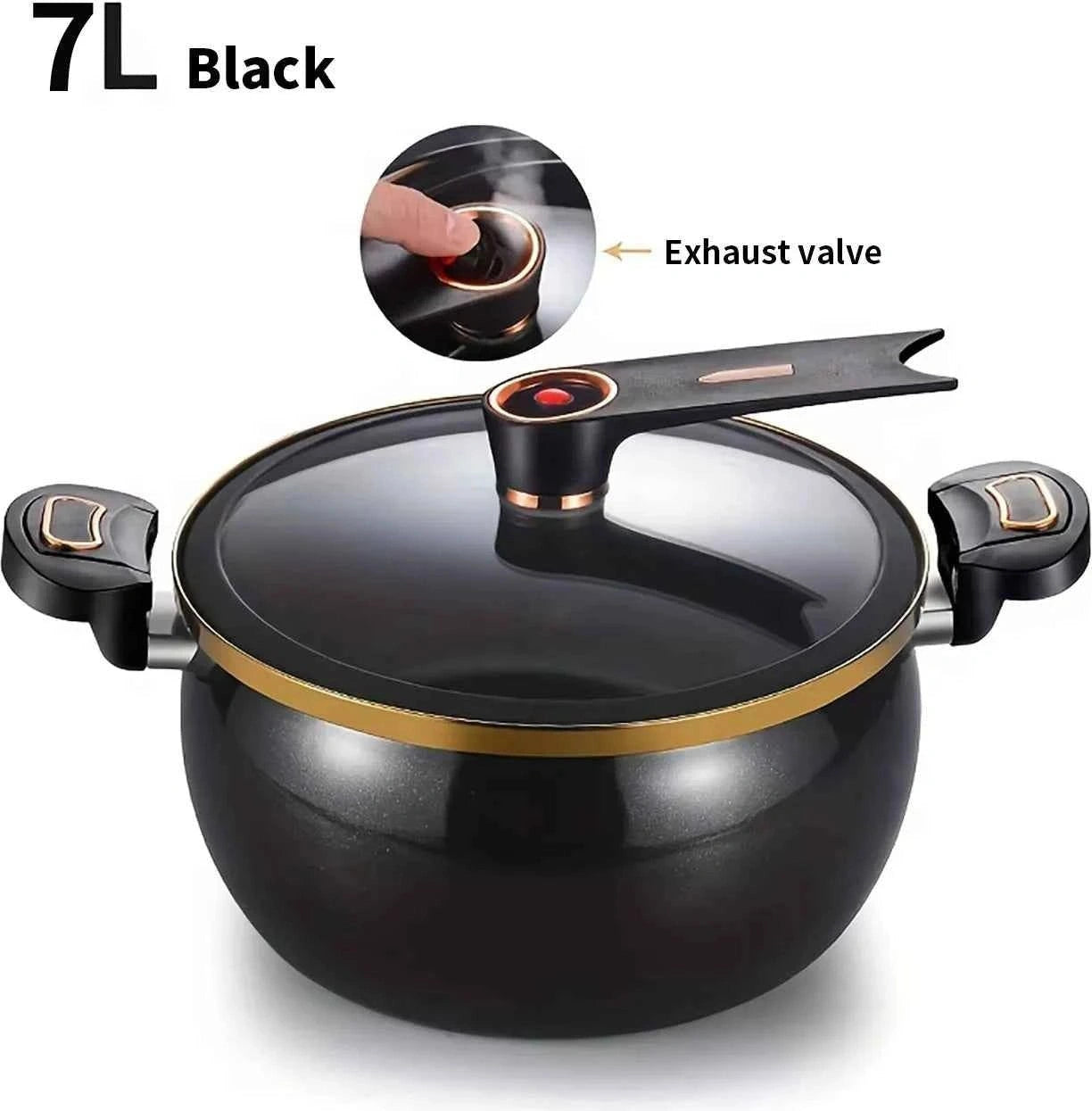 Autocuiseur à Micro-Pression 7L | Marmite Multifonction Antiadhésif 26cm - Get Cuisine Shop