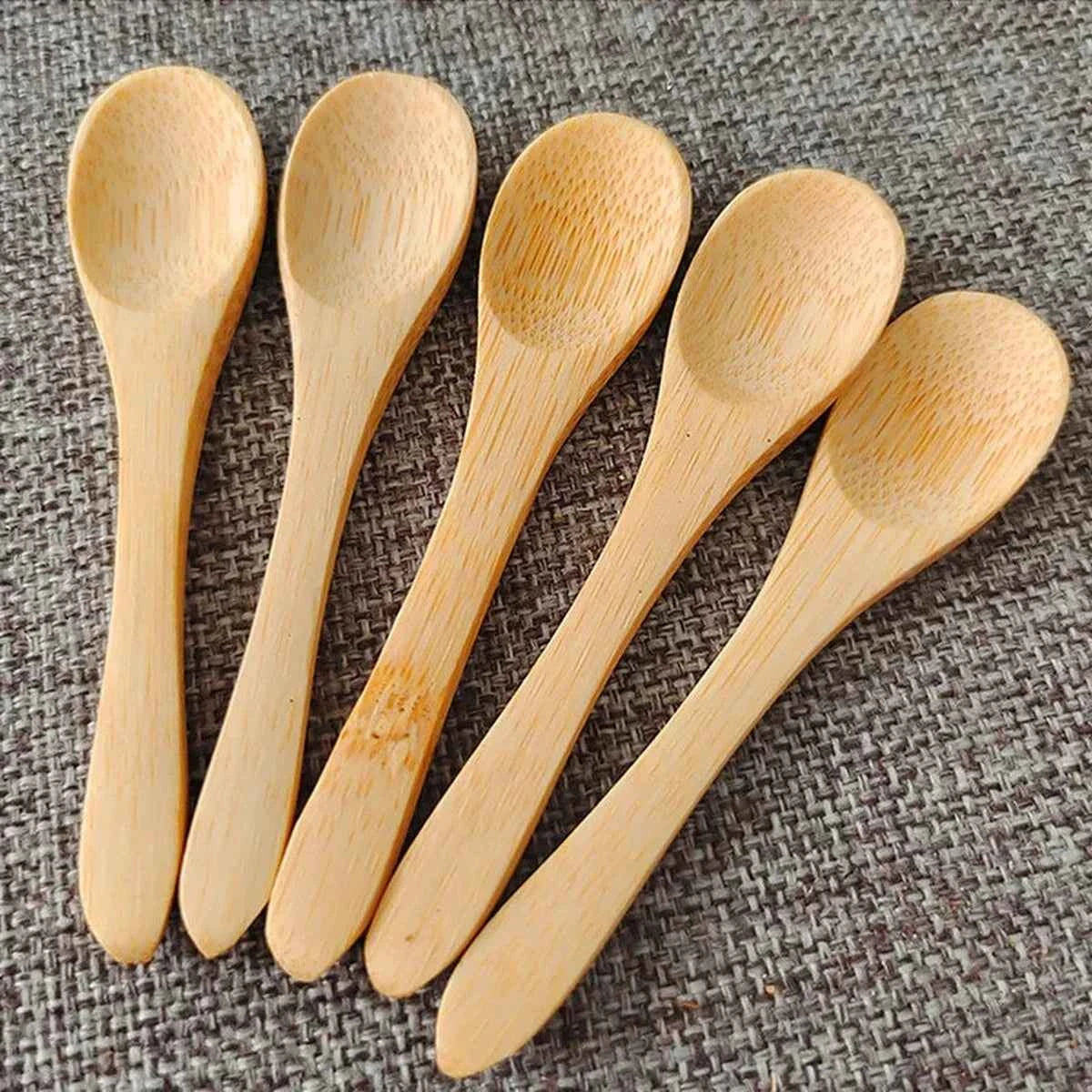 Cuillères Miel Bambou 9cm Écologiques - Lot de 10/50/100 Pièces