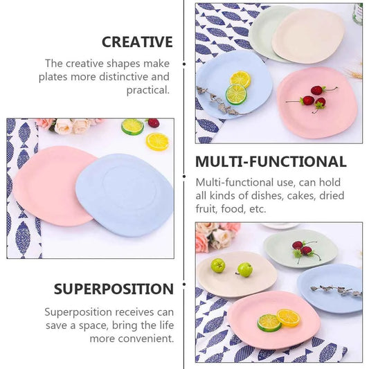 Plateaux en paille de blé carrés - Apéritifs et desserts