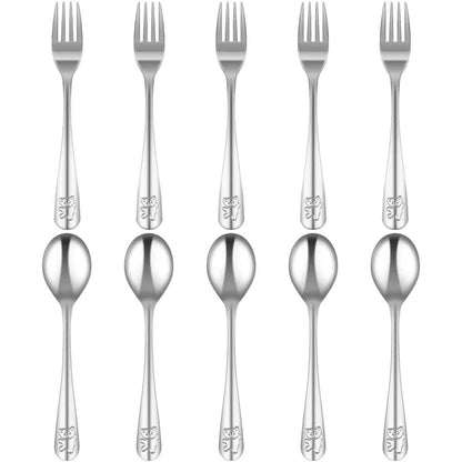 Couverts en acier inoxydable pour enfants - Motifs dinosaures