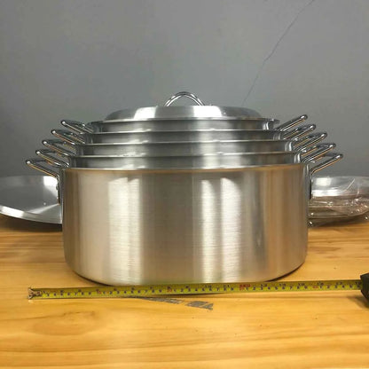 Ensemble Casseroles Aluminium Épais 5 Pièces | Multifonction Antiadhésif - Get Cuisine Shop