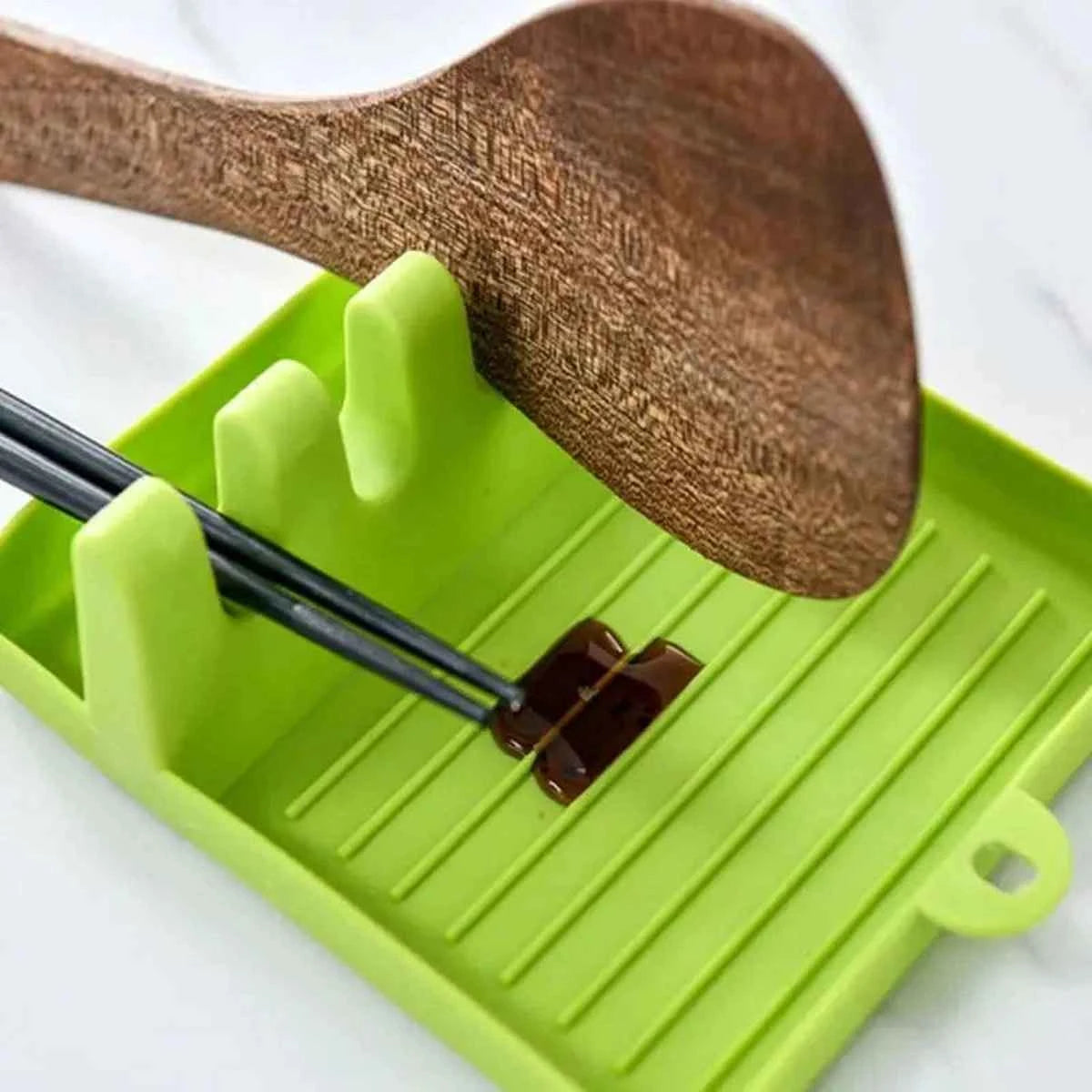 Repose-cuillère en plastique multifonction - Organisation de cuisine