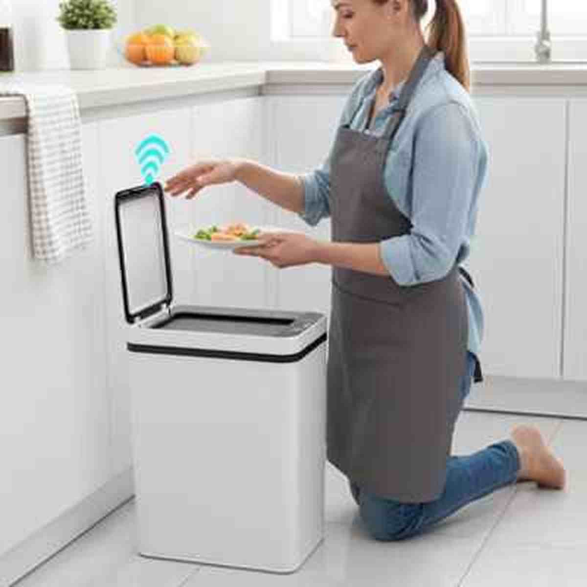 Poubelle Cuisine Automatique 50L Capteur Infrarouge Inox - Get Cuisine Shop