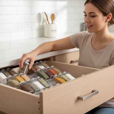 Rangement epices tiroirs | OrganiFlex - Get Cuisine Shop